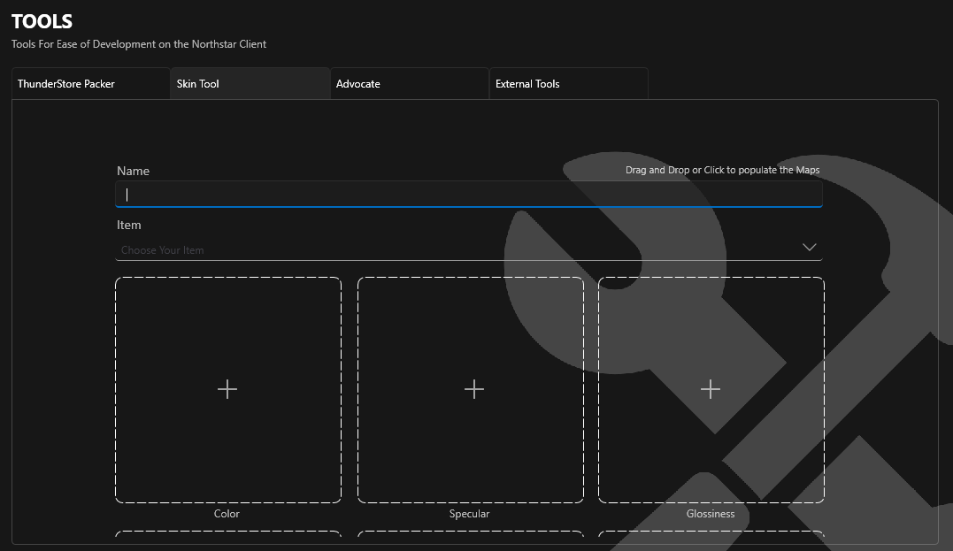 VTOL's Skin Tool implementation