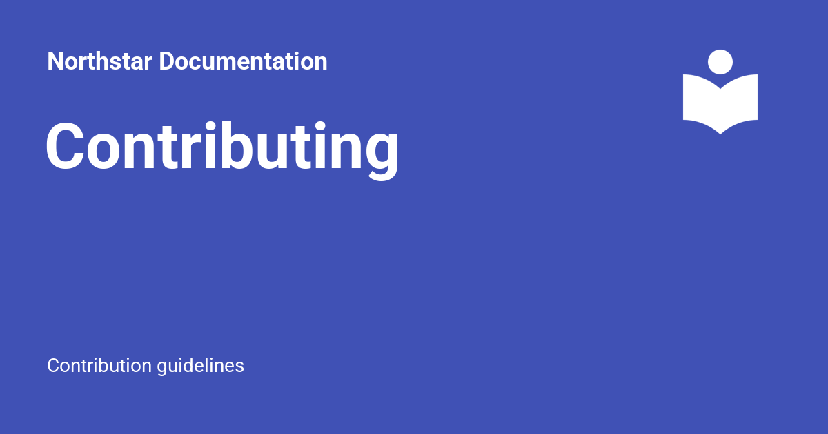 Contributing - Northstar Documentation